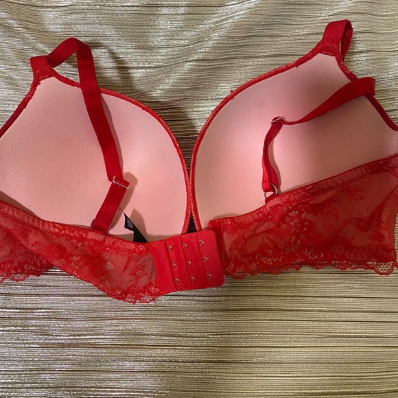 Victoria Secret Hot Orange Jewel Push Up Bra - Picture 2 of 2